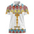 Ethiopian Epiphany Women Polo Shirt Cross Mix Tilet Pattern - Wonder Print Shop