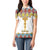 Ethiopian Epiphany Women Polo Shirt Cross Mix Tilet Pattern - Wonder Print Shop