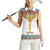 Ethiopian Epiphany Women Sleeveless Polo Shirt Cross Mix Tilet Pattern - Wonder Print Shop