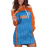 Custom India Cricket Hoodie Dress Go Men in Blue - Wonder Print Shop