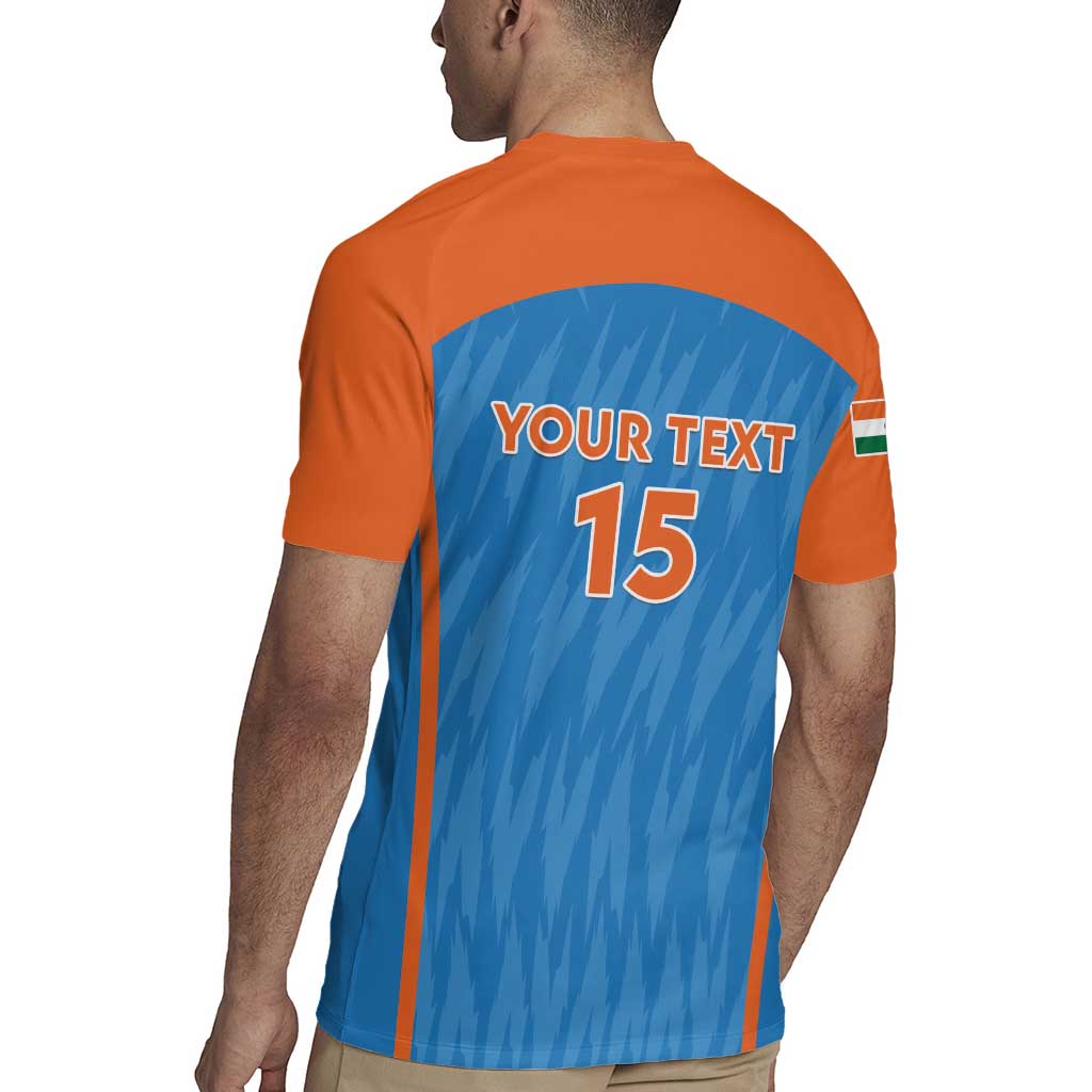 Custom India Cricket Rugby Jersey Go Men in Blue - Wonder Print Shop