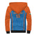 Custom India Cricket Sherpa Hoodie Go Men in Blue - Wonder Print Shop