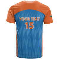 Custom India Cricket T Shirt Go Men in Blue - Wonder Print Shop