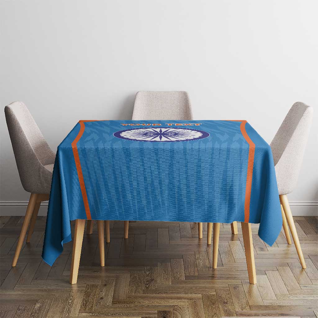 Custom India Cricket Tablecloth Go Men in Blue - Wonder Print Shop