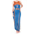 Custom India Cricket Tank Maxi Dress Go Men in Blue - Wonder Print Shop
