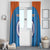 Custom India Cricket Window Curtain Go Men in Blue - Wonder Print Shop