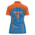 Custom India Cricket Women Polo Shirt Go Men in Blue - Wonder Print Shop