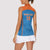 Custom India Cricket Women Sleeveless Polo Shirt Go Men in Blue - Wonder Print Shop