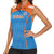 Custom India Cricket Women Sleeveless Polo Shirt Go Men in Blue - Wonder Print Shop