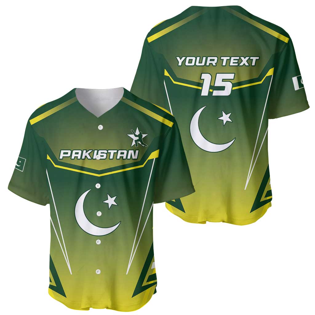 Custom Pakistan Cricket Baseball Jersey Go Shaheens - Wonder Print Shop