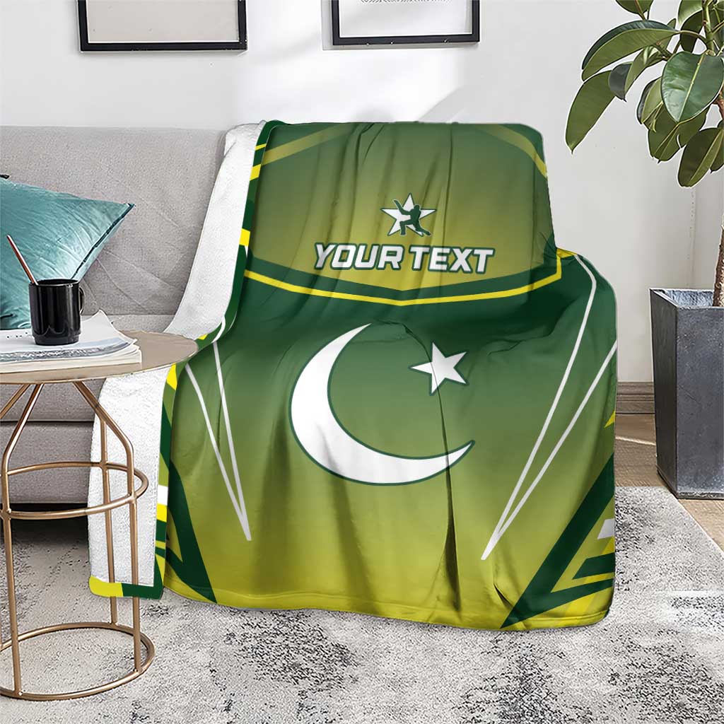 Custom Pakistan Cricket Blanket Go Shaheens