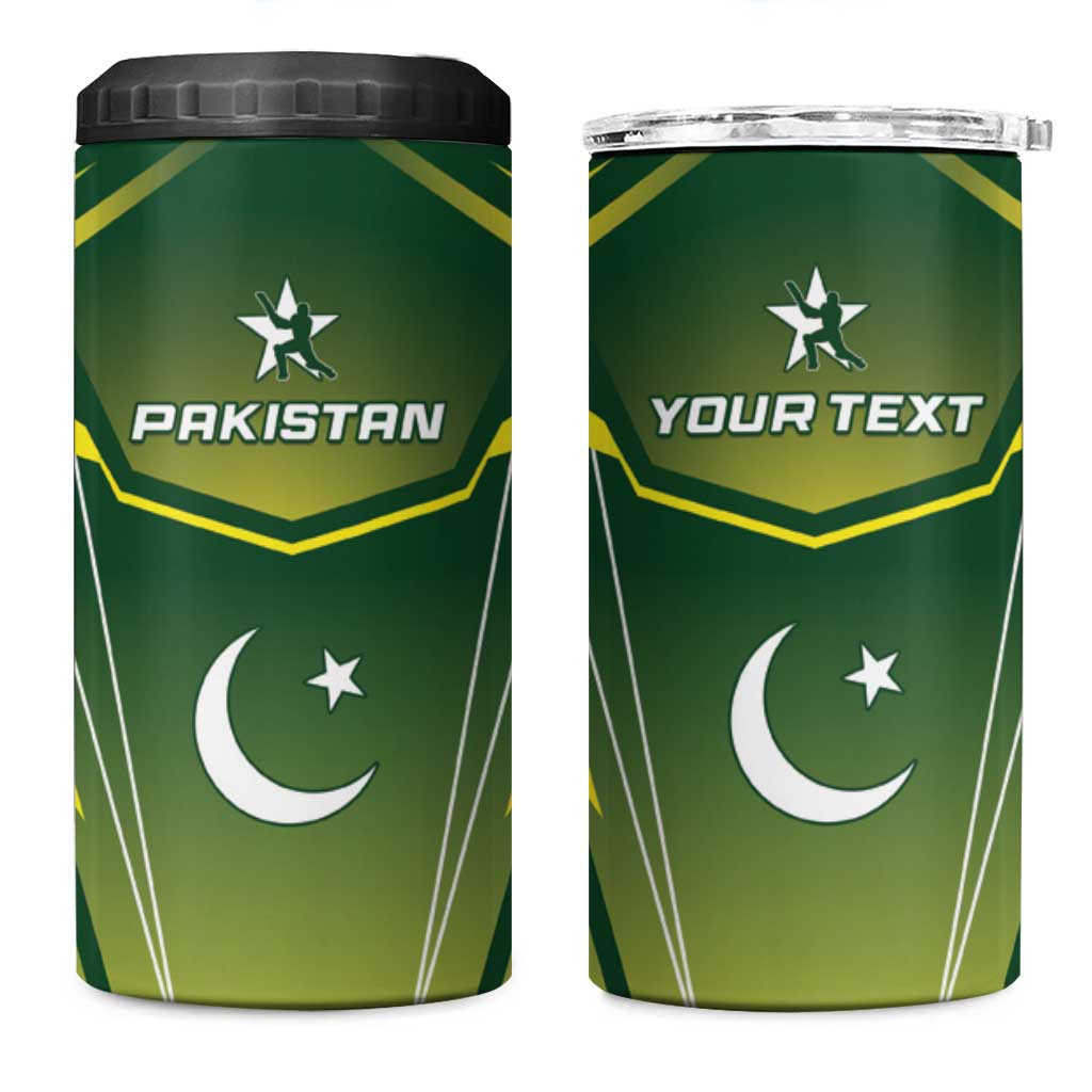 Custom Pakistan Cricket 4 in 1 Can Cooler Tumbler Go Shaheens - Wonder Print Shop