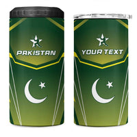 Custom Pakistan Cricket 4 in 1 Can Cooler Tumbler Go Shaheens - Wonder Print Shop