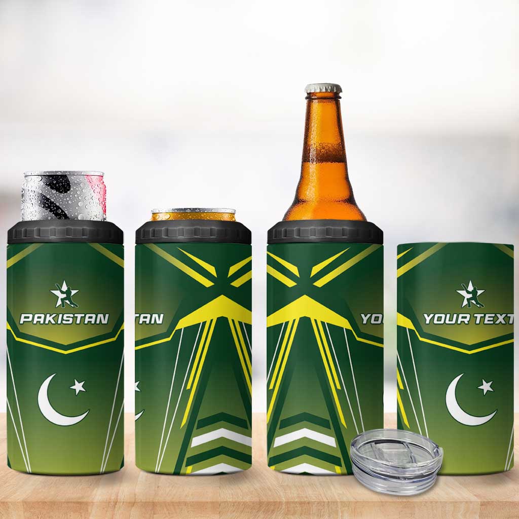 Custom Pakistan Cricket 4 in 1 Can Cooler Tumbler Go Shaheens - Wonder Print Shop