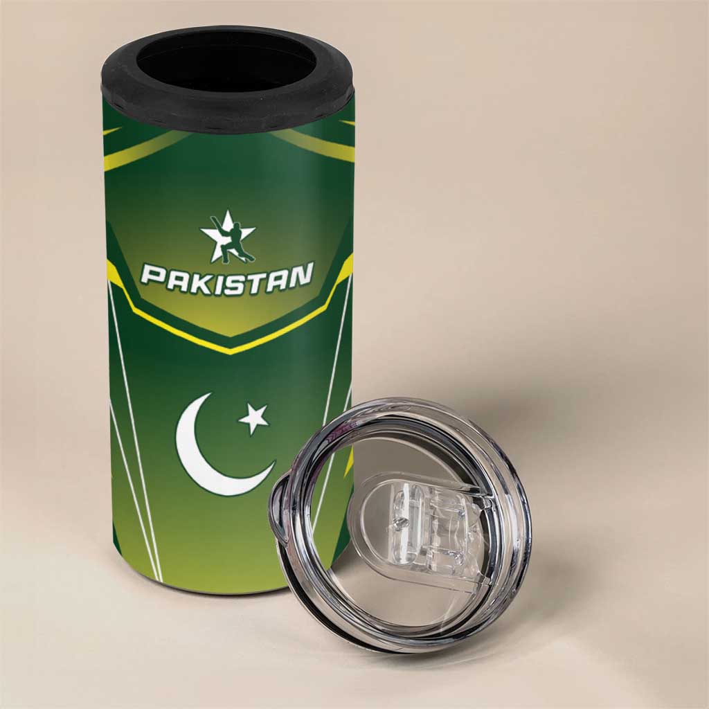 Custom Pakistan Cricket 4 in 1 Can Cooler Tumbler Go Shaheens - Wonder Print Shop