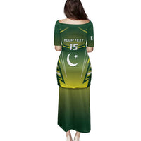 Custom Pakistan Cricket Family Matching Puletasi and Hawaiian Shirt Go Shaheens - Wonder Print Shop