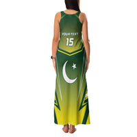 Custom Pakistan Cricket Family Matching Tank Maxi Dress and Hawaiian Shirt Go Shaheens - Wonder Print Shop