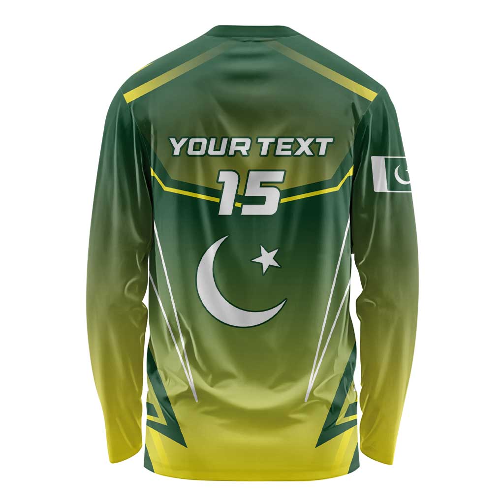 Custom Pakistan Cricket Long Sleeve Shirt Go Shaheens - Wonder Print Shop