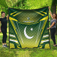 Custom Pakistan Cricket Quilt Go Shaheens - Wonder Print Shop