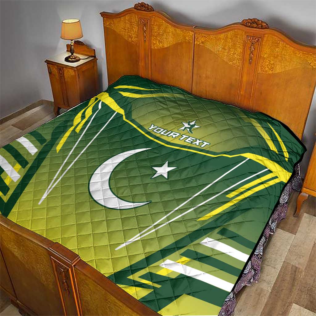 Custom Pakistan Cricket Quilt Go Shaheens - Wonder Print Shop