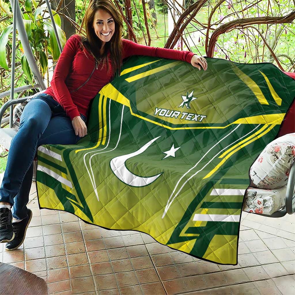 Custom Pakistan Cricket Quilt Go Shaheens - Wonder Print Shop