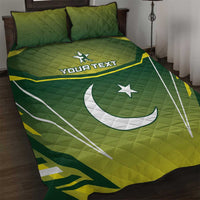 Custom Pakistan Cricket Quilt Bed Set Go Shaheens - Wonder Print Shop