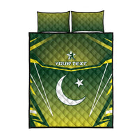 Custom Pakistan Cricket Quilt Bed Set Go Shaheens - Wonder Print Shop