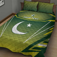 Custom Pakistan Cricket Quilt Bed Set Go Shaheens - Wonder Print Shop