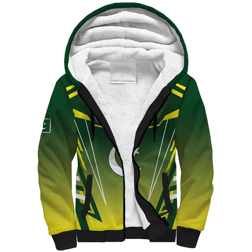 Custom Pakistan Cricket Sherpa Hoodie Go Shaheens - Wonder Print Shop