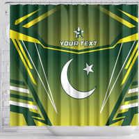 Custom Pakistan Cricket Shower Curtain Go Shaheens
