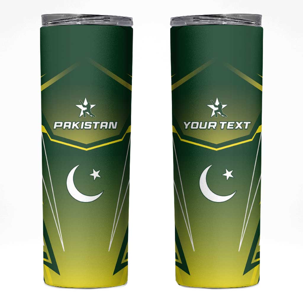 Custom Pakistan Cricket Skinny Tumbler Go Shaheens - Wonder Print Shop