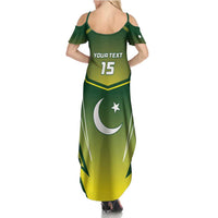 Custom Pakistan Cricket Summer Maxi Dress Go Shaheens - Wonder Print Shop