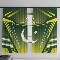 Custom Pakistan Cricket Window Curtain Go Shaheens - Wonder Print Shop