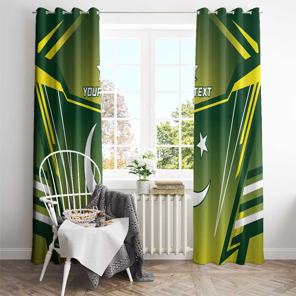 Custom Pakistan Cricket Window Curtain Go Shaheens - Wonder Print Shop