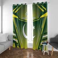 Custom Pakistan Cricket Window Curtain Go Shaheens - Wonder Print Shop