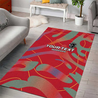 Custom Namibia Football Area Rug Go Namibia Warriors - Wonder Print Shop