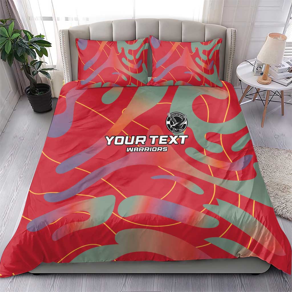 Custom Namibia Football Bedding Set Go Namibia Warriors - Wonder Print Shop