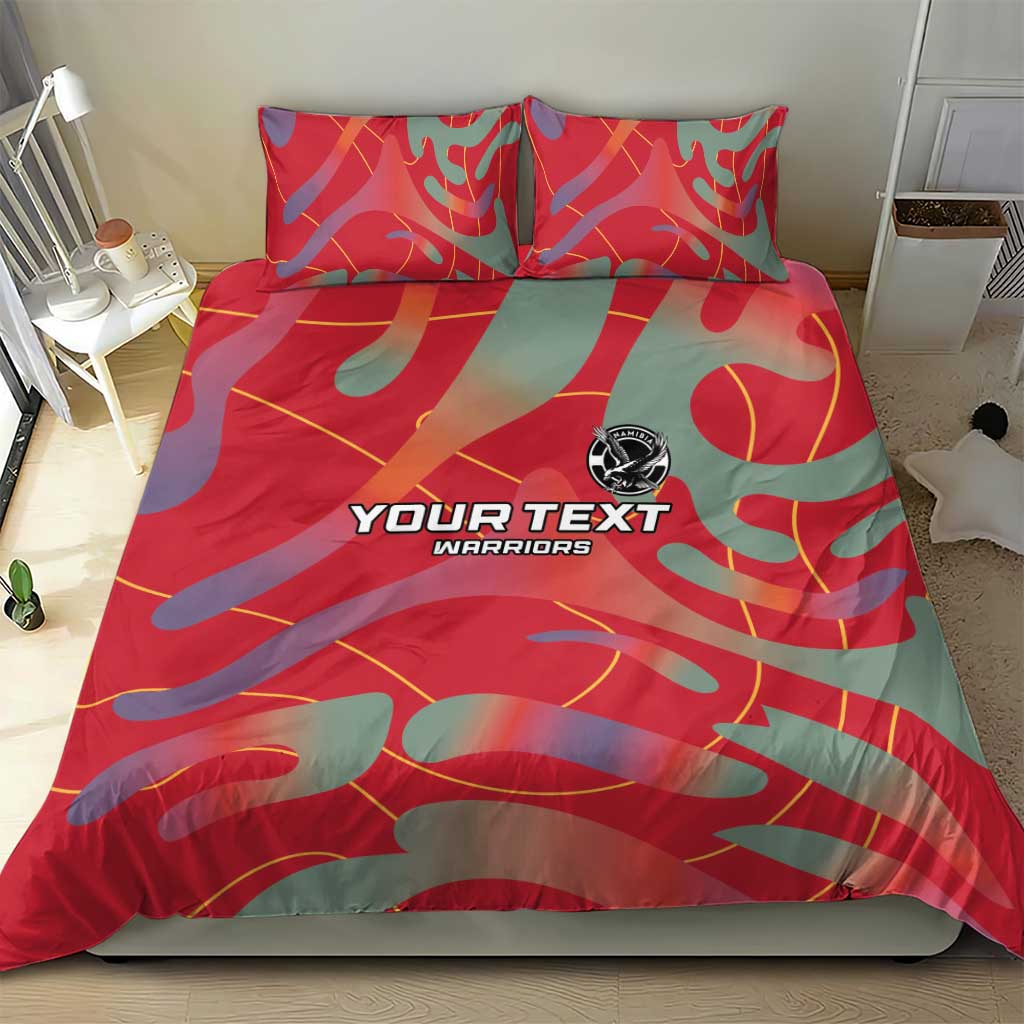 Custom Namibia Football Bedding Set Go Namibia Warriors - Wonder Print Shop