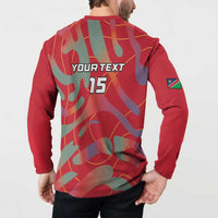 Custom Namibia Football Button Sweatshirt Go Namibia Warriors - Wonder Print Shop