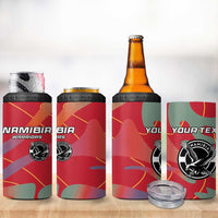 Custom Namibia Football 4 in 1 Can Cooler Tumbler Go Namibia Warriors - Wonder Print Shop