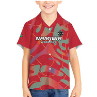 Custom Namibia Football Family Matching Mermaid Dress and Hawaiian Shirt Go Namibia Warriors - Wonder Print Shop