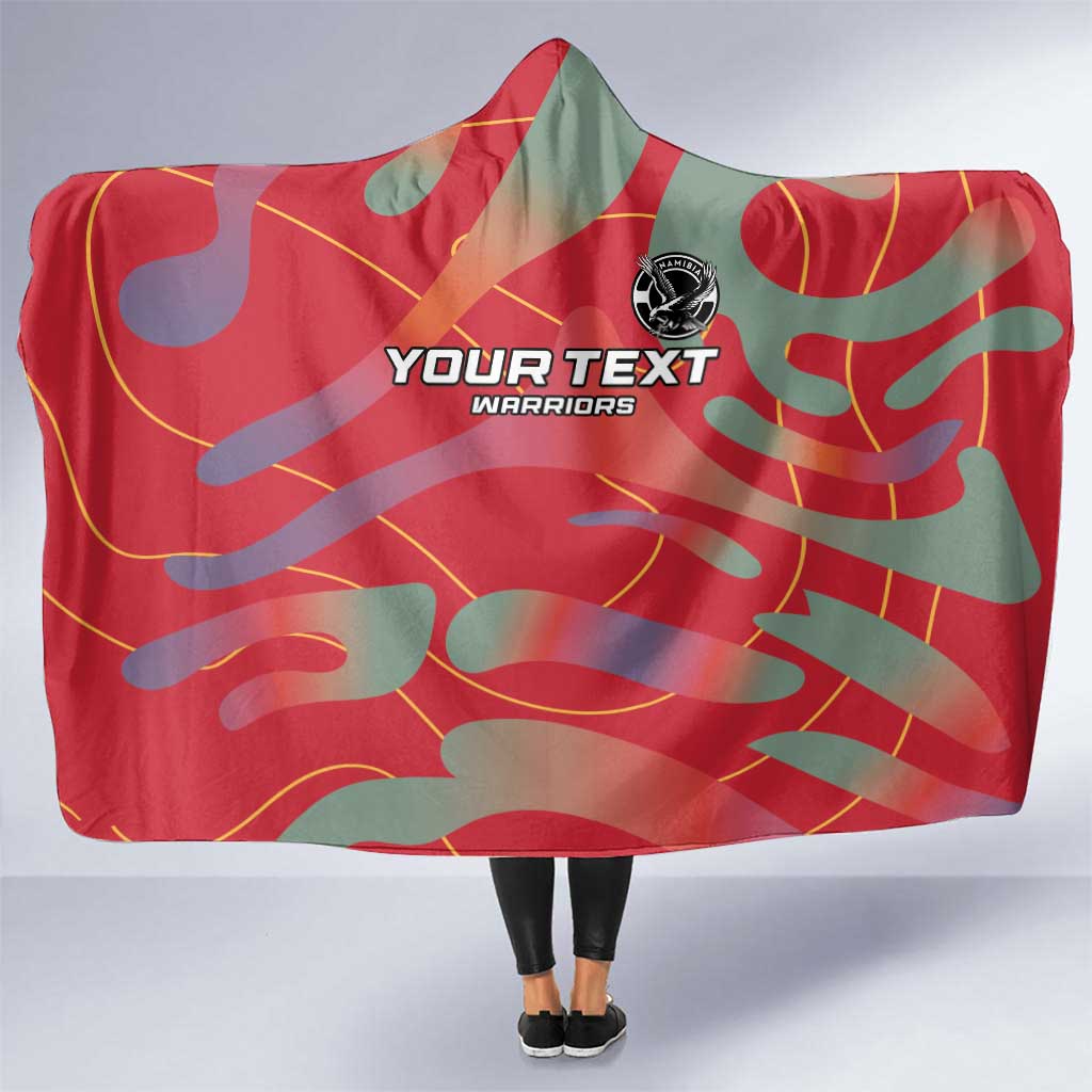 Custom Namibia Football Hooded Blanket Go Namibia Warriors