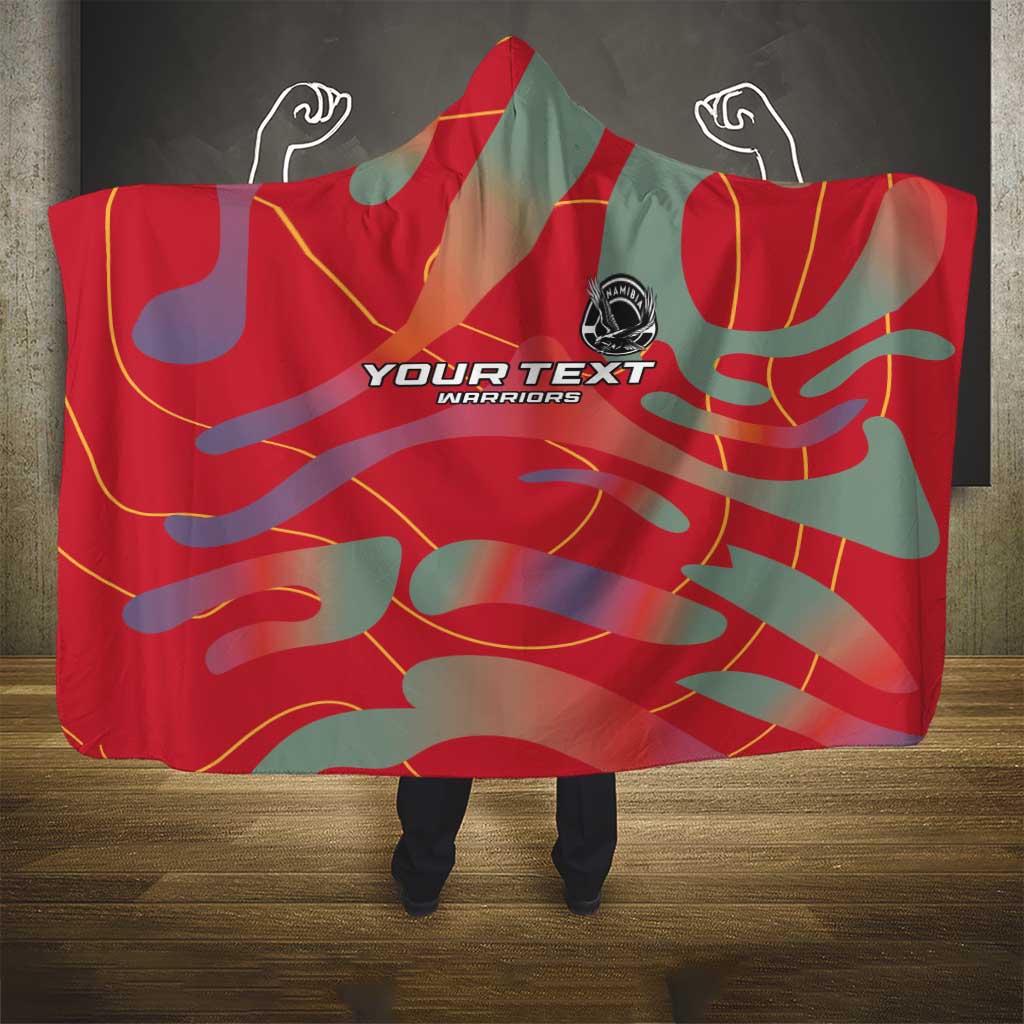 Custom Namibia Football Hooded Blanket Go Namibia Warriors