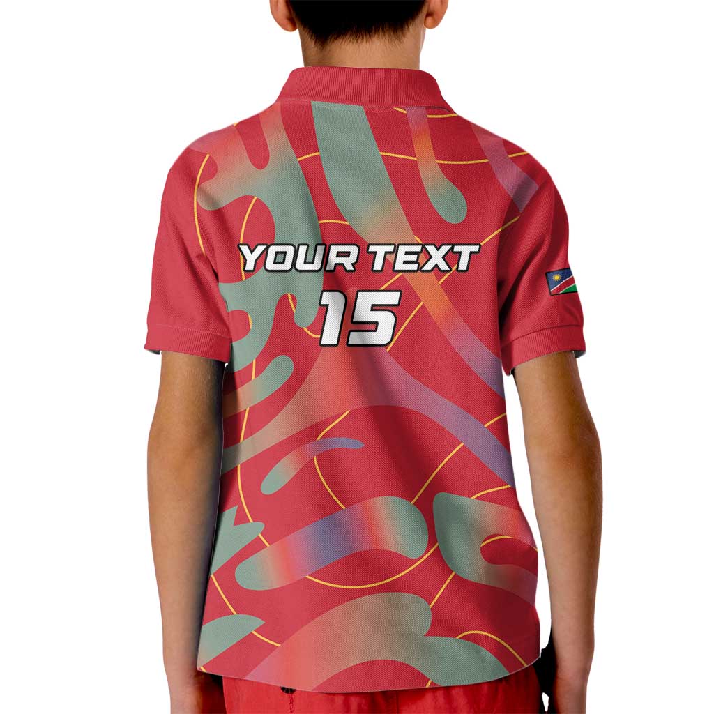 Custom Namibia Football Kid Polo Shirt Go Namibia Warriors - Wonder Print Shop