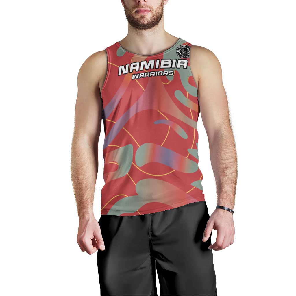 Custom Namibia Football Men Tank Top Go Namibia Warriors - Wonder Print Shop
