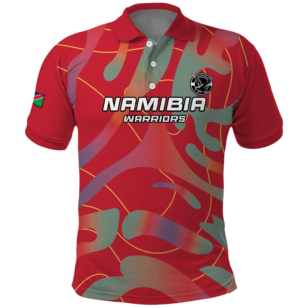 Custom Namibia Football Polo Shirt Go Namibia Warriors - Wonder Print Shop