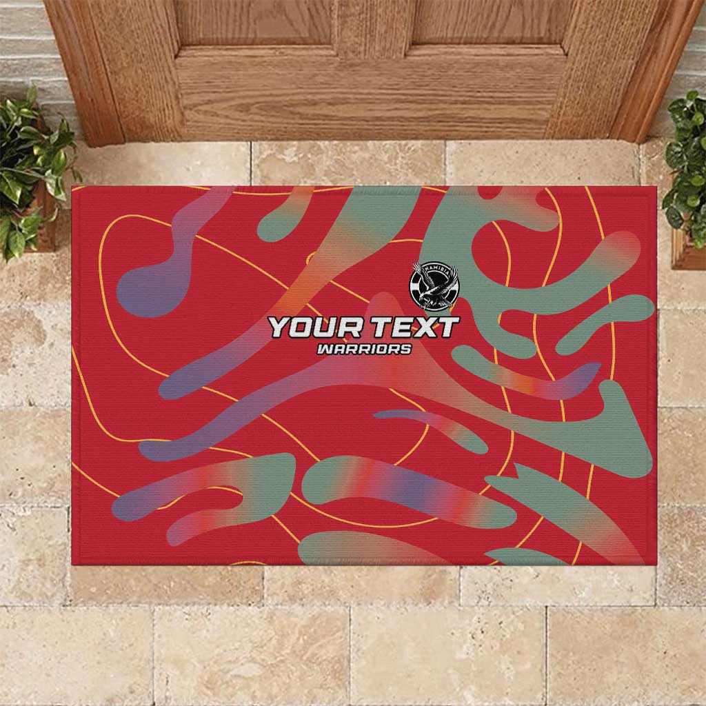 Custom Namibia Football Rubber Doormat Go Namibia Warriors - Wonder Print Shop