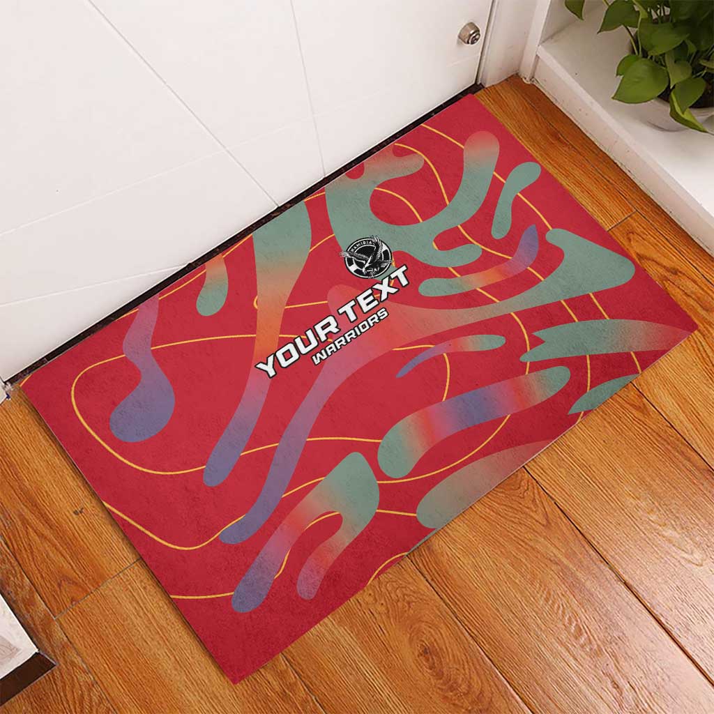 Custom Namibia Football Rubber Doormat Go Namibia Warriors - Wonder Print Shop
