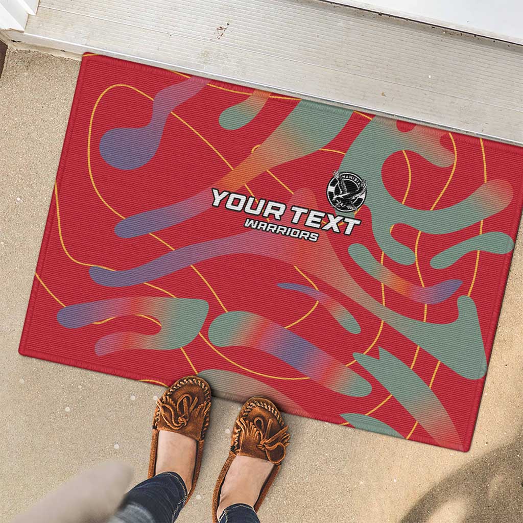 Custom Namibia Football Rubber Doormat Go Namibia Warriors - Wonder Print Shop