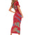 Custom Namibia Football Short Sleeve Bodycon Dress Go Namibia Warriors - Wonder Print Shop